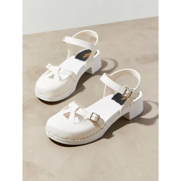 Sweedish Hasbeens Retro Closed To Cut Out Clog Sandal Size 11 EU 41 - Picture 1 of 13